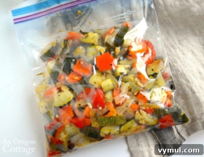 From Freezer to Flavor: Lemon Garlic Roasted Veggies & Comfort Soup 6 Lemon Garlic Roasted Vegetables ready for freezer