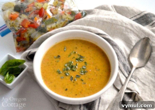 From Freezer to Flavor: Lemon Garlic Roasted Veggies & Comfort Soup 8 Lemon Garlic Roasted Vegetable soup-freezer vegetables