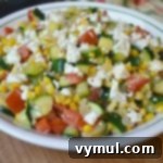 Sunny Zucchini, Corn, and Tomato Skillet with Feta 11 Zucchini Corn and Tomato Saute with Feta