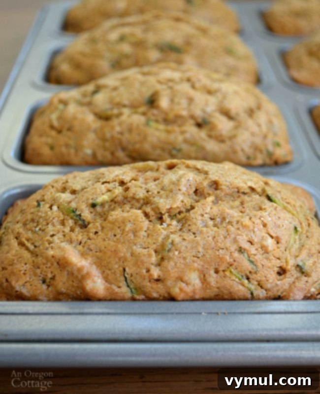 Healthy Whole Wheat Mini Zucchini Loaves, perfect for gifting or individual portions