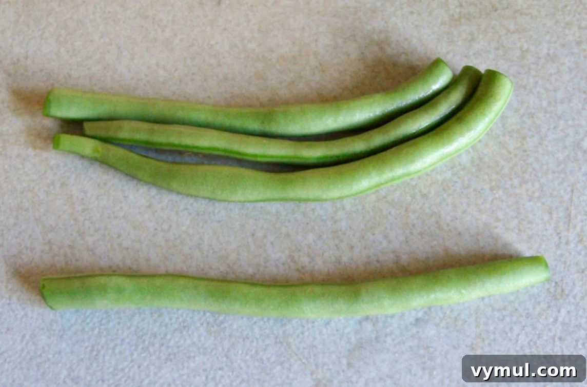 cutting beans the same size to fit jars