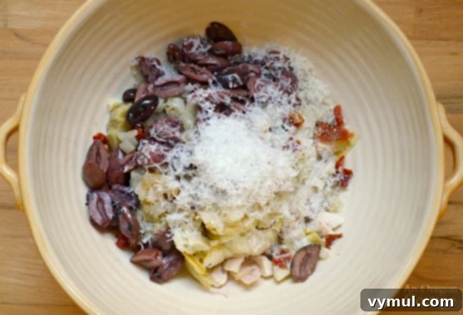 Mediterranean Chicken Pesto Pasta step 1