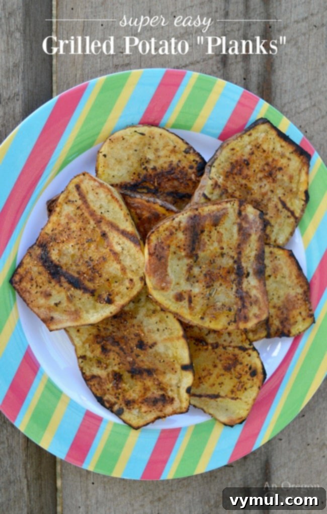 Grilled Potato Planks | The easiest way to grill potatoes without precooking- as thin planks!
