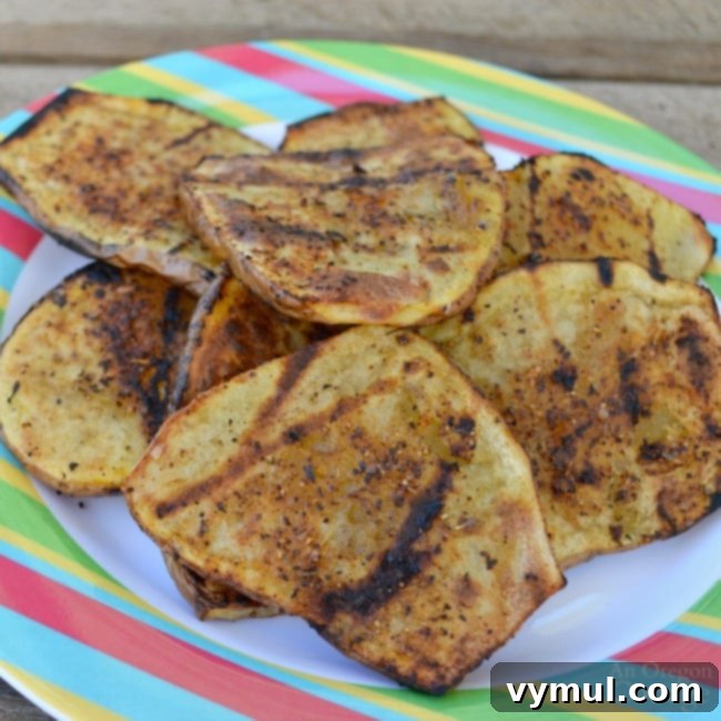 Easy Grilled potato planks