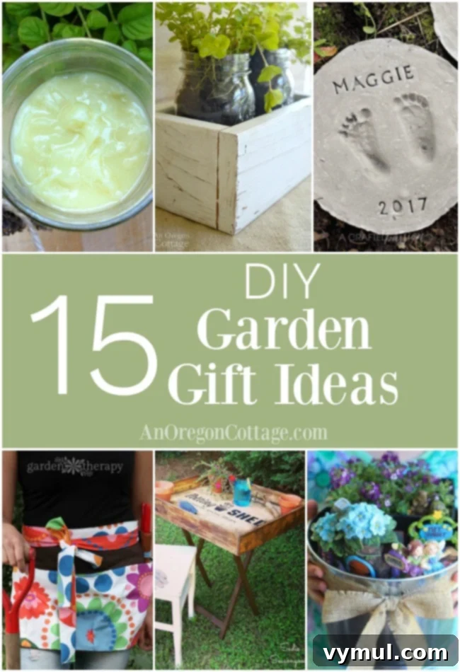 15 Easy and Beautiful Handmade Garden Gifts 2 Easy and sweet DIY garden gift ideas both for and from the garden. Perfect for the gardeners and wanna-be gardeners in your life - and anyone who appreciates unique handmade items!