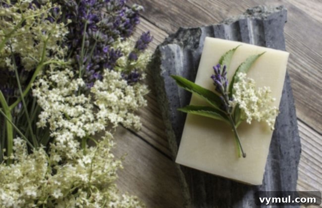 15 Easy and Beautiful Handmade Garden Gifts 13 Elderflower-Lavender Soap Recipe at Lovely Greens