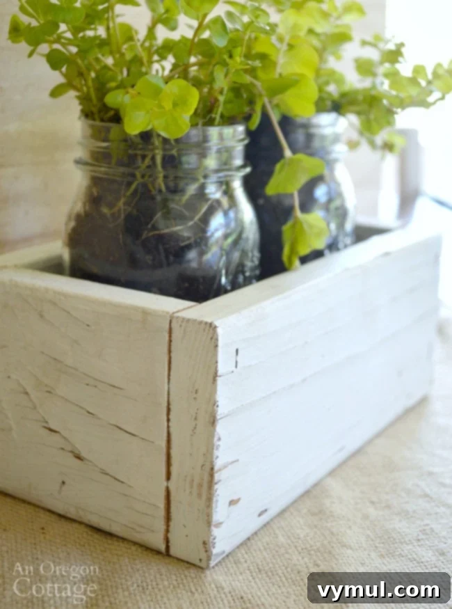 15 Easy and Beautiful Handmade Garden Gifts 3 Reclaimed Wood Box and Mason Jar Gift Tutorial