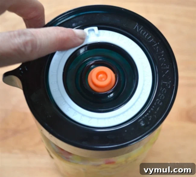 Easy 5-Minute Fermented Corn Relish Magic 9 Setting the date on an Easy Fermenter Lid for Fermented Corn Relish