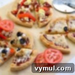 Individual Homemade Pizza baked and cut