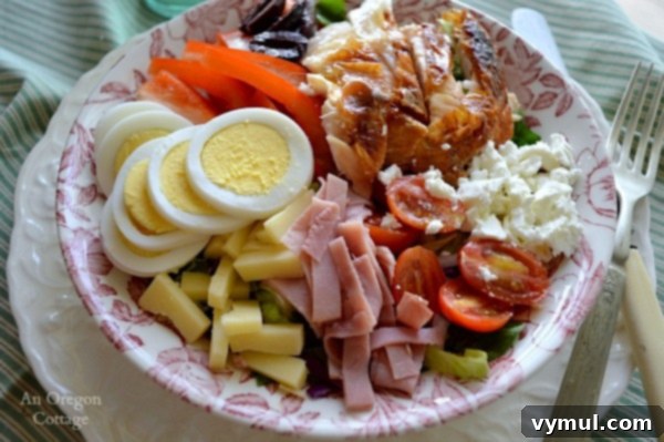 Quick and Easy Chef's Salad with various ingredients