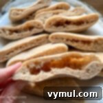 Simple Wholesome Homemade Pita 15 cooked pita bread pocket close