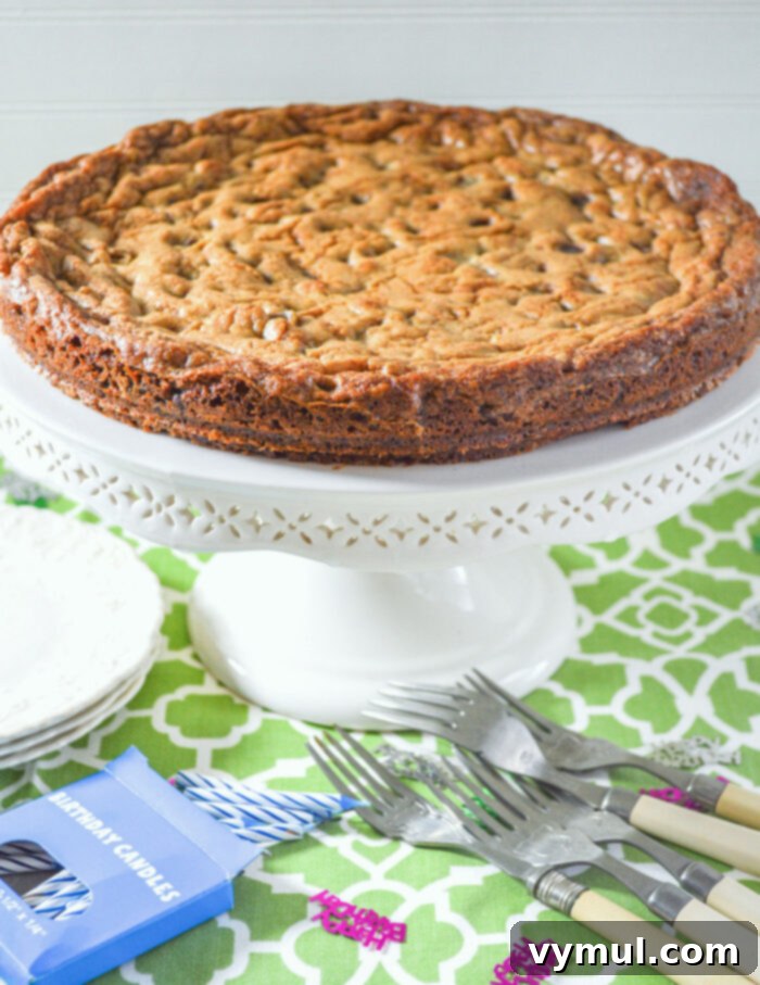Giant Birthday Cookie-close stand