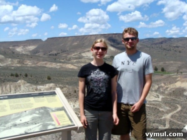 John Day Fossil Beds Mesas and unique rock formations