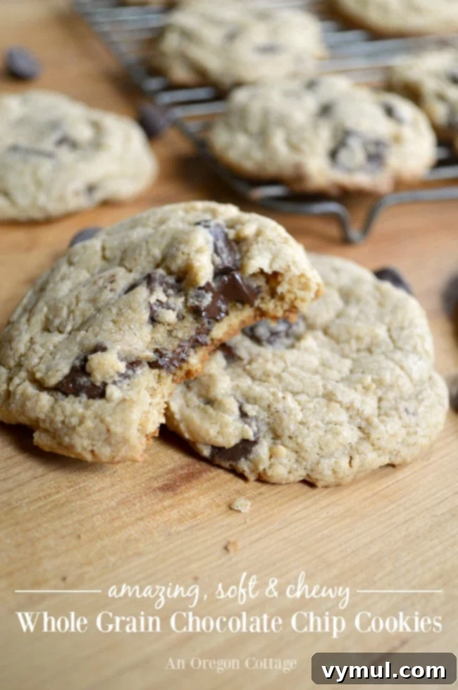 This amazing chocolate chip cookie just happens to be whole grain, but all your family will know is that they are the BEST. They freeze perfectly so you can have a homemade cookie anytime.