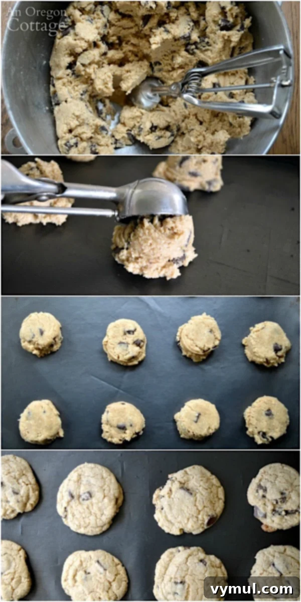 Making whole grain chocolate chip cookies is easy and they turn out perfect every time!