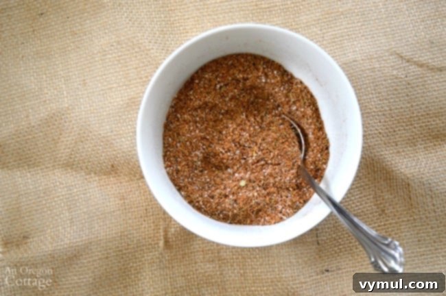 Basic Spice Rub mixes easily up in minutes.