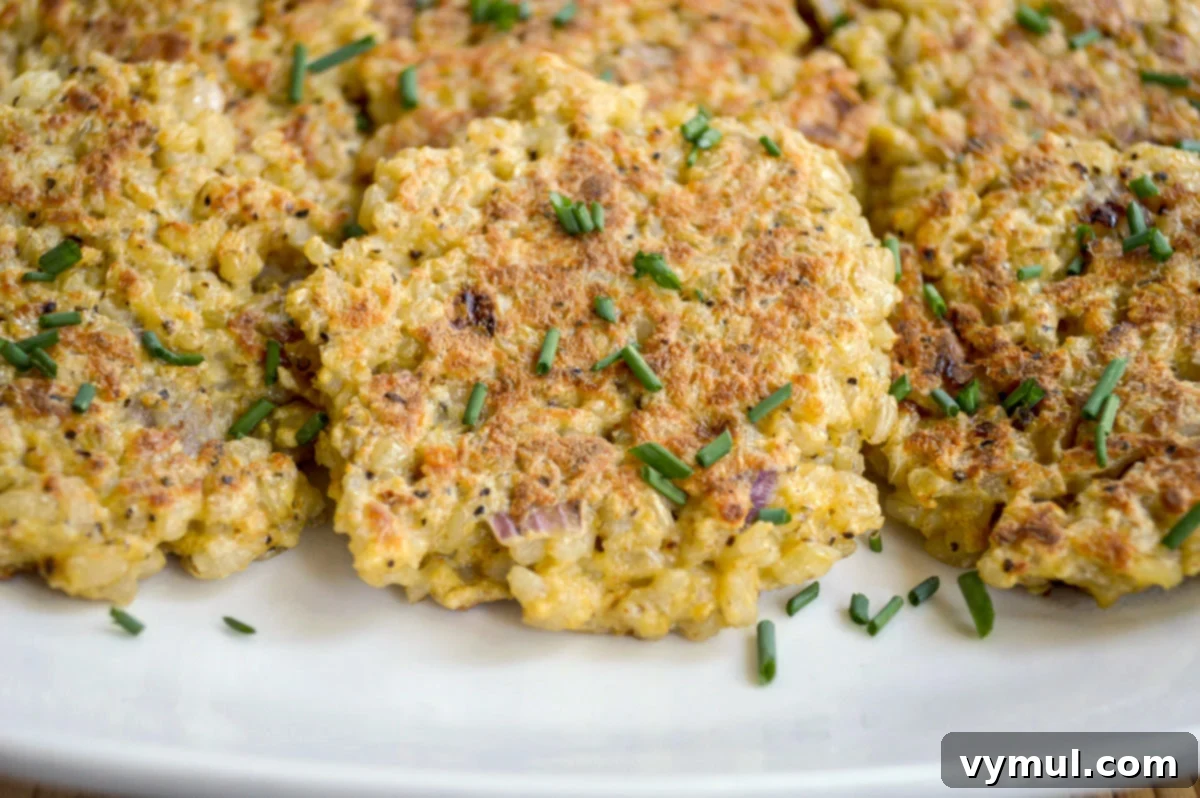 Savory Parmesan Rice Cakes Made Easy 3 rice cake close on plate