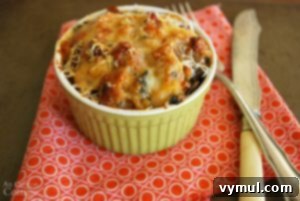 Sausage, bean, greens gratin.