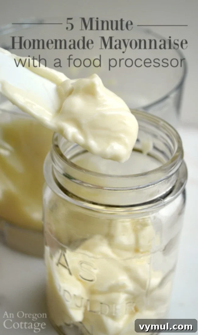 Delicious 5-Minute Food Processor Homemade Mayonnaise on bread