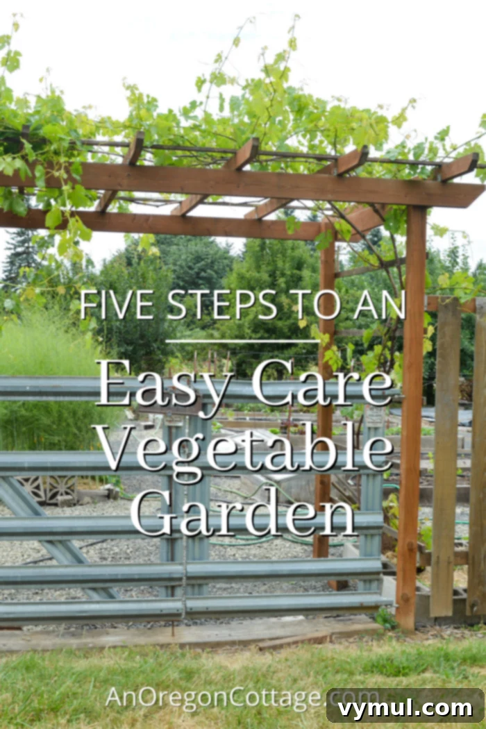 5 Steps to an Effortless Vegetable Garden Design 2 5 steps to easy care vegetable garden