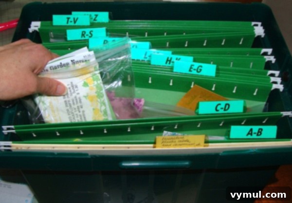 From Seed to Sprout Your Complete Growing Handbook 4 How to organize Seeds - Filing Seed Packets in a portable file box
