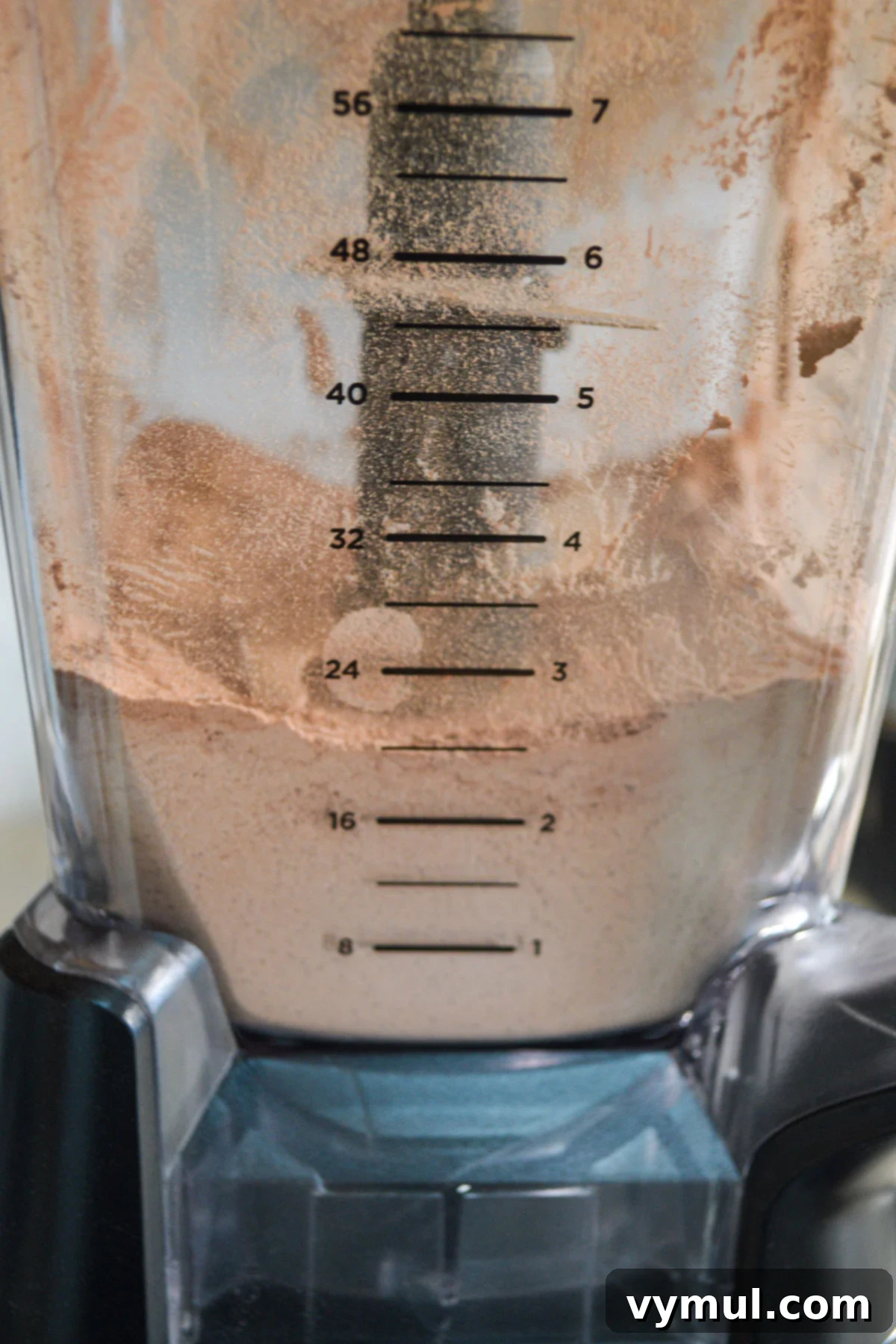 Blended hot cocoa mix ingredients