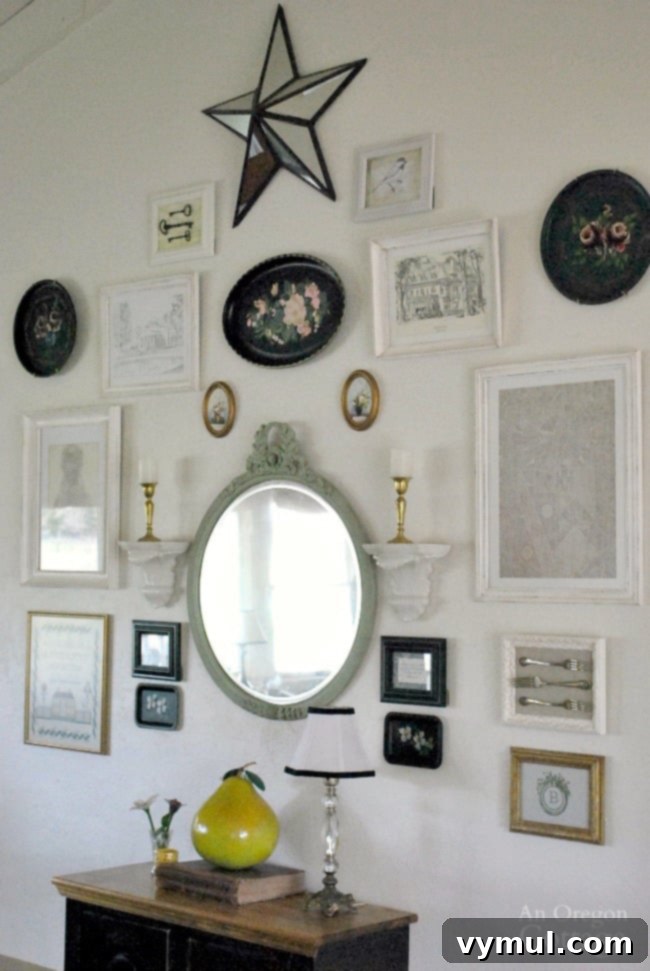 Designing a Perfectly Mismatched Gallery Display 2 How to Make an Eclectic Gallery Wall