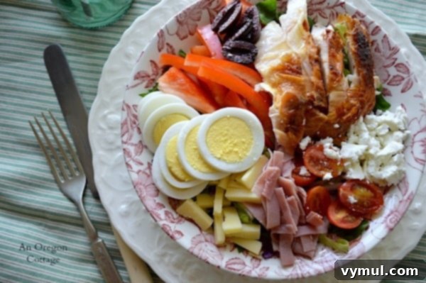 Podcast Episode 2: From Discarded Finds to Designer Benches and Delectable Salads 7 Chef's Salad with Rotisserie Chicken - An Oregon Cottage