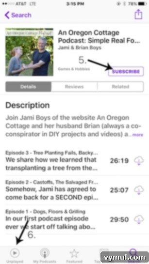 Subscribing to An Oregon Cottage Podcast