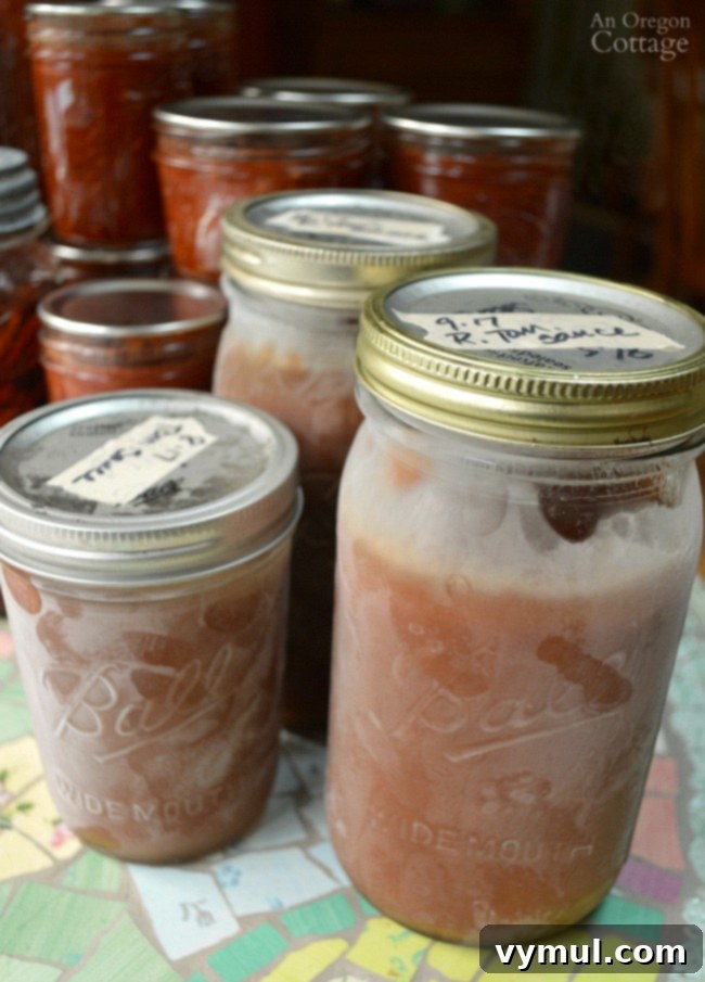 Tomato Recipes-frozen roasted tomato sauce