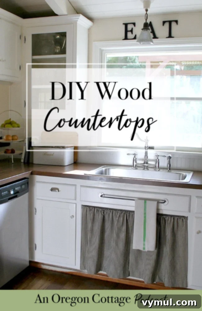 Homemade Kitchen: Crafting Wood Countertops and Pantry Essentials 2 Join us as we talk about installing, using, and loving wood counters for kitchens and baths and our discovery of easy homemade pantry staples like ketchup. #DIY #counters