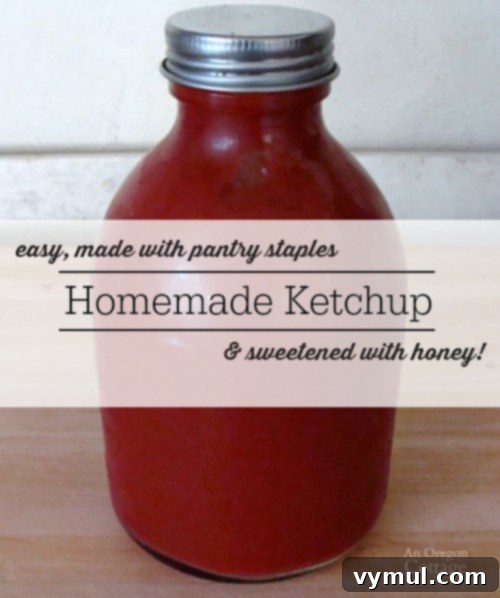 Homemade Kitchen: Crafting Wood Countertops and Pantry Essentials 7 This super easy homemade ketchup recipe is made with pantry staples and sweetened with honey - our family loves it and hasn't bought ketchup in years!