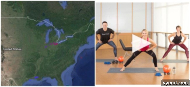 Cool lightning map and barre3 workouts