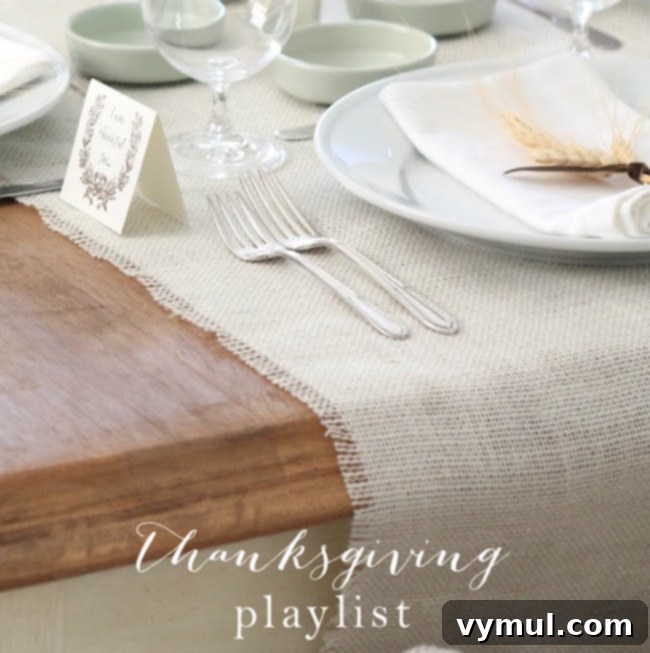 Thanksgiving Crunch Time: 23 Last-Minute Ideas for Doing, Dining, & Discovering 7 thanksgiving-playlist, a thoughtfully curated playlist for Thanksgiving, ready to set the perfect background ambiance for your holiday gathering.