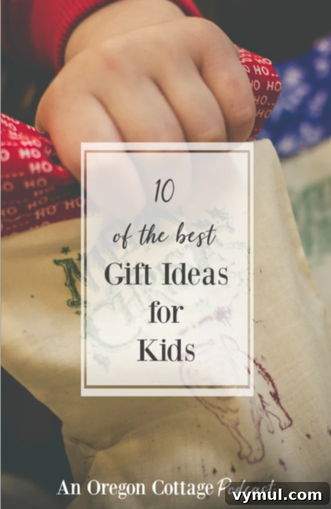 Top 10 Kids Gifts and Treasured Family Recipes 2 Podcast Episode 17-10 of the Best Gift Ideas for Kids for Christmas, birthdays and whenever. #giftideas #kids #gifts