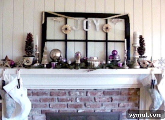 Christmas mantel 2011: A festive mantelpiece adorned with decorations made from vintage book pages and sheet music, showcasing a unique and literary holiday theme.