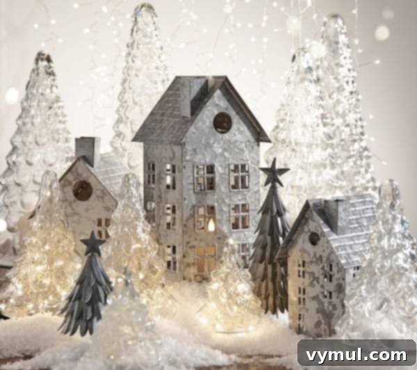 Pottery Barn Galvanized Snowy Christmas