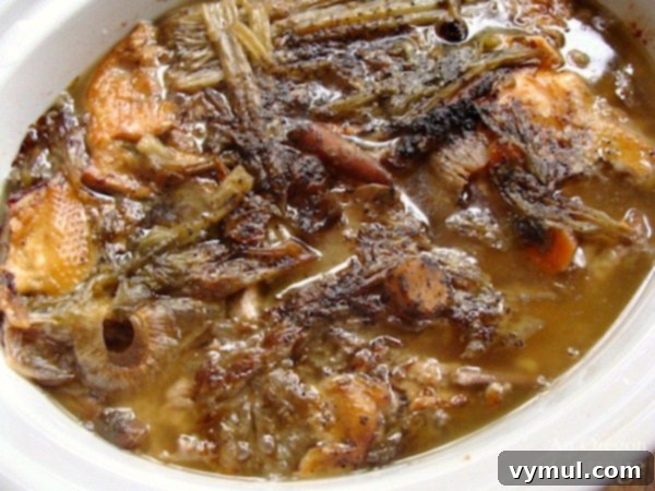 Easy Homemade Bone Broth Slow Cooker and Instant Pot 5 slow-cooker-chicken-broth-cooked