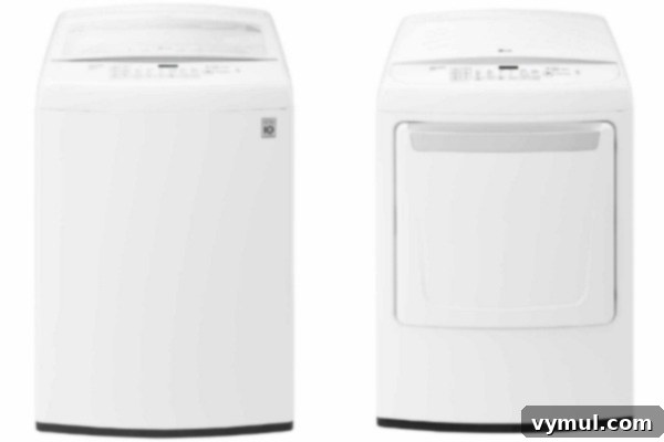 LG washer and dryer