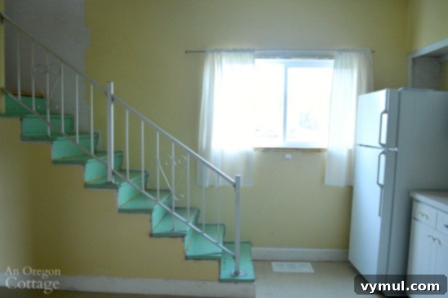 Episode 23: Farmhouse Fixer - An Exclusive Inside Look 5 Farmhouse Fixer Details-stairs with metal railing