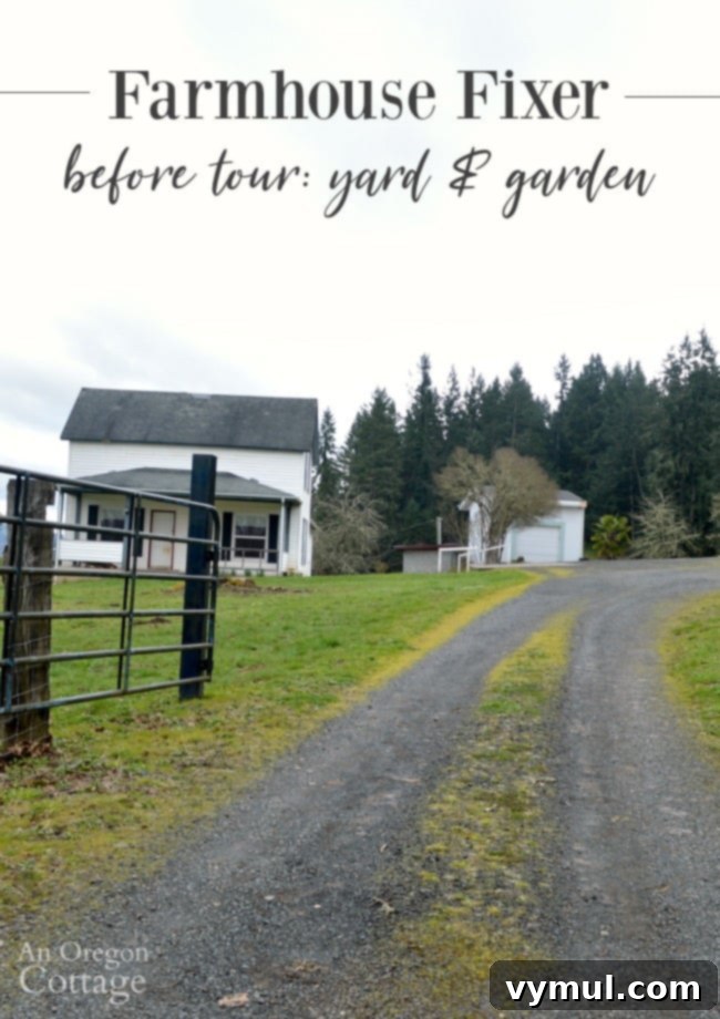 Farmhouse Fixer: Our Yard's Raw Potential Unveiled 2 Farmhouse Fixer Yard Tour Before