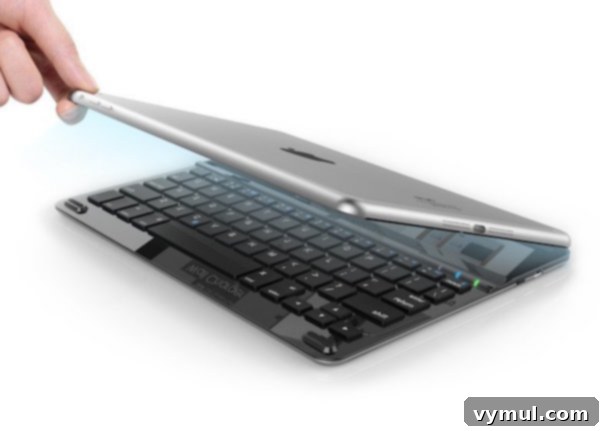 Episode 28 First Update Ever 5 An Anker iPad keyboard-cover, sleek and functional, ideal for enhancing iPad productivity.