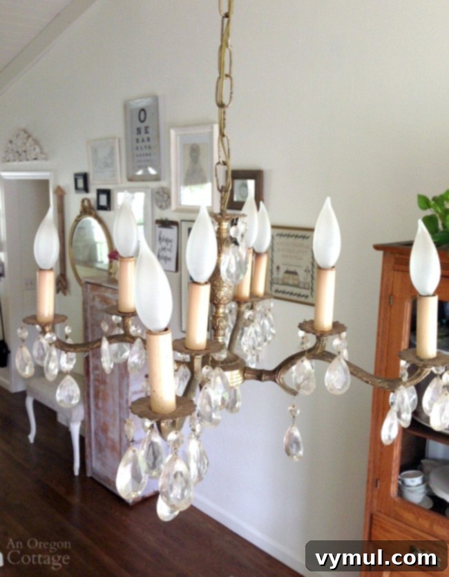 1990 $10 Thrifted Chandelier