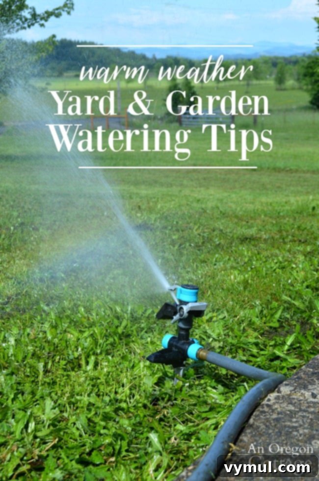 Yard and Garden Watering Tips