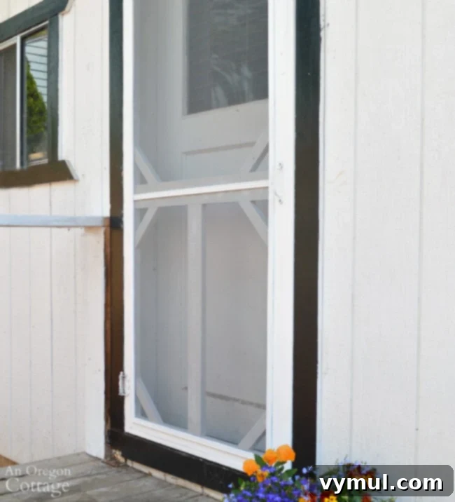 Revive Your Vintage Screen Door 12 restored vintage screen door