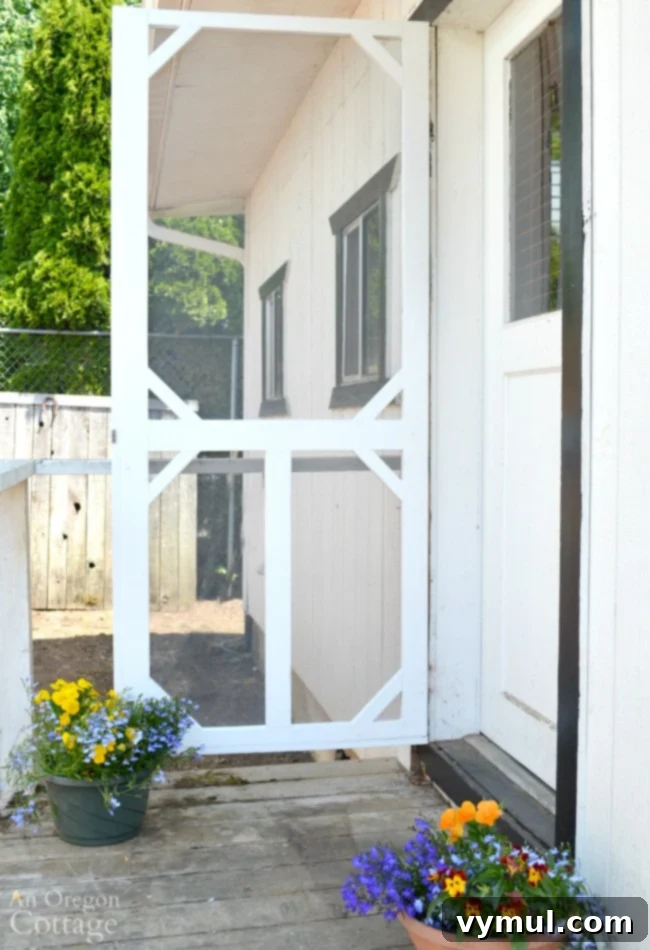 Revive Your Vintage Screen Door 14 inside vintage screen door from porch