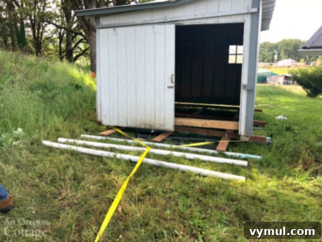 Moving a shed