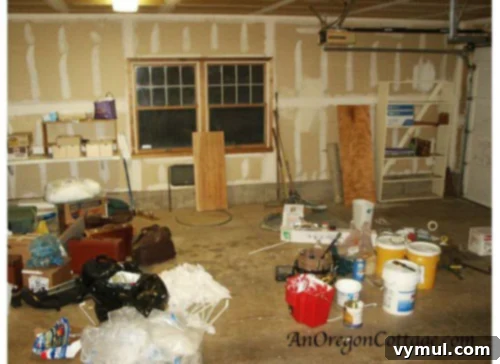 garage inside before