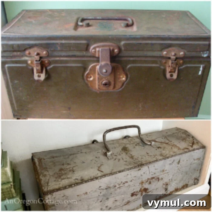 Vintage Boxes two thrift store vintage boxes