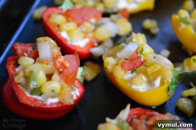 Tatlı Biber Rehberi: Yetiştirmeden Saklamaya Tüm Sırlar 8 Cheese-Stuffed Mini Peppers with Roasted Corn Salsa